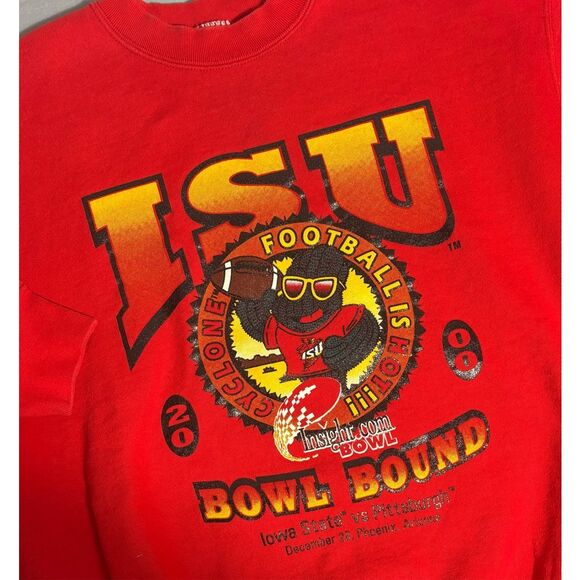 Vintage Fruit of the Loom 2000 Iowa State University Cyclones Sweatshirt Size L - Picture 1 of 6